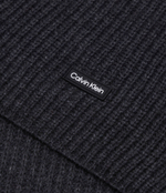 Хлопчатобумажная шаль Calvin Klein - графитовый(K50K510995)