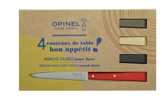 Набор столовых ножей Opinel LOFT N°125, дерев. рукоять, нерж, сталь, кор. 001534