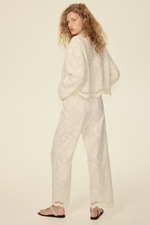 Хлопковые брюки с вышивкой - H&M