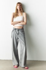 Короткий топ с квадратным вырезом - H&M