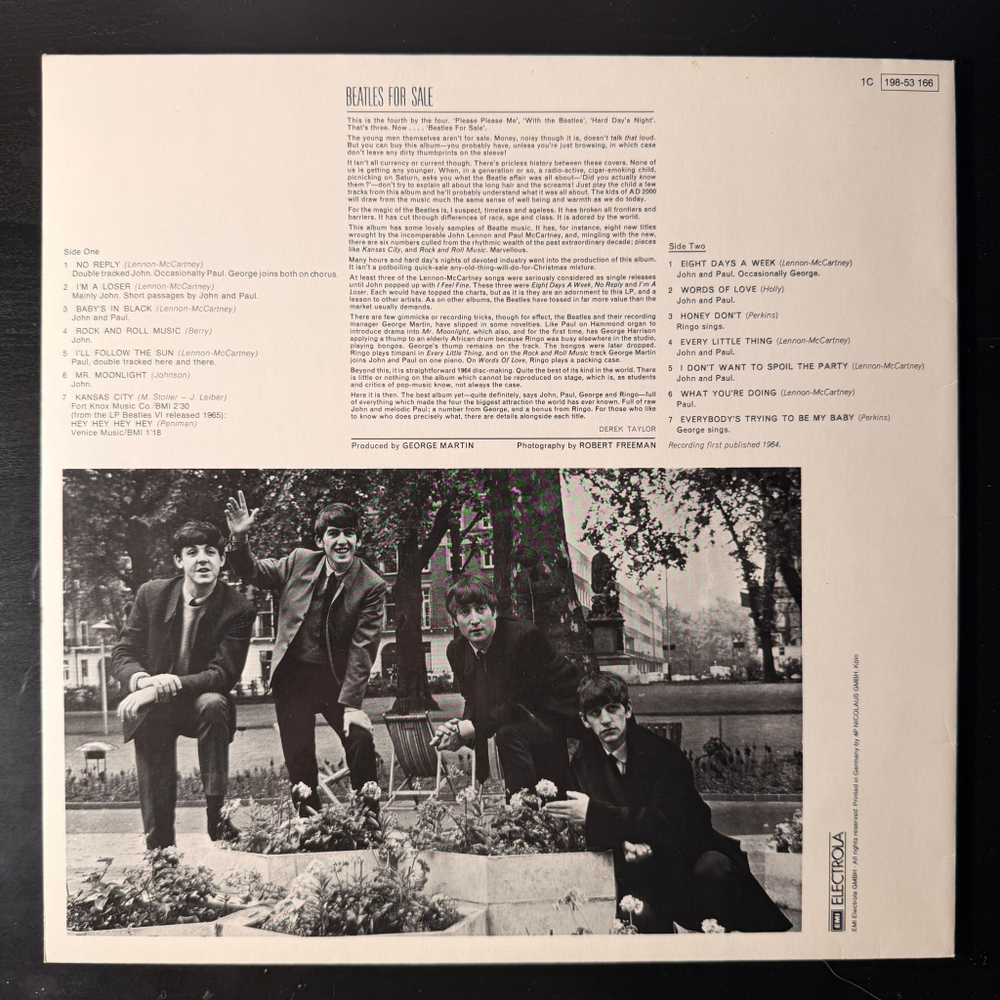 The Beatles ‎– Beatles For Sale (Германия 1977г.)