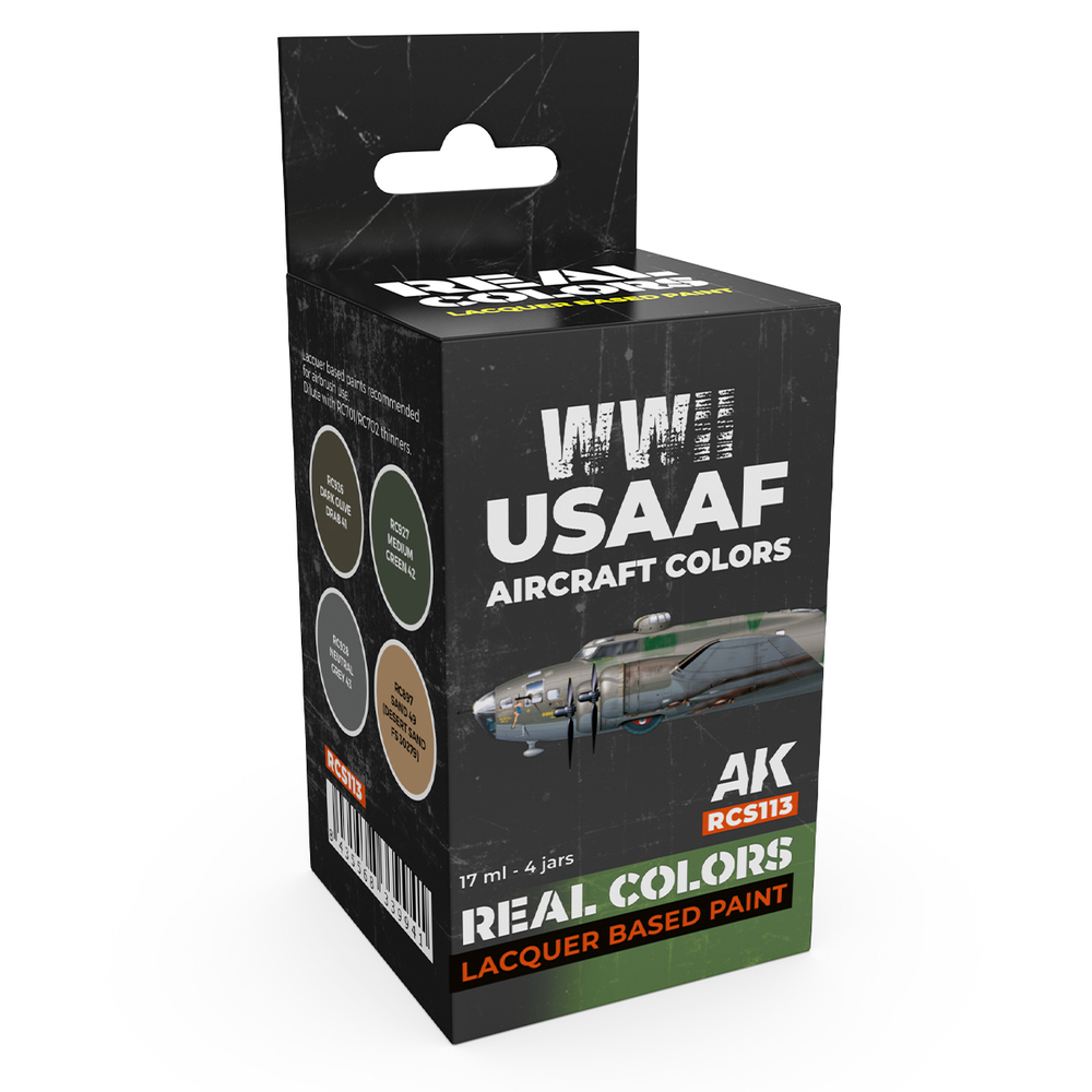Набор красок AK Interactive Real Colors - WWII USAAF Aircraft Colors