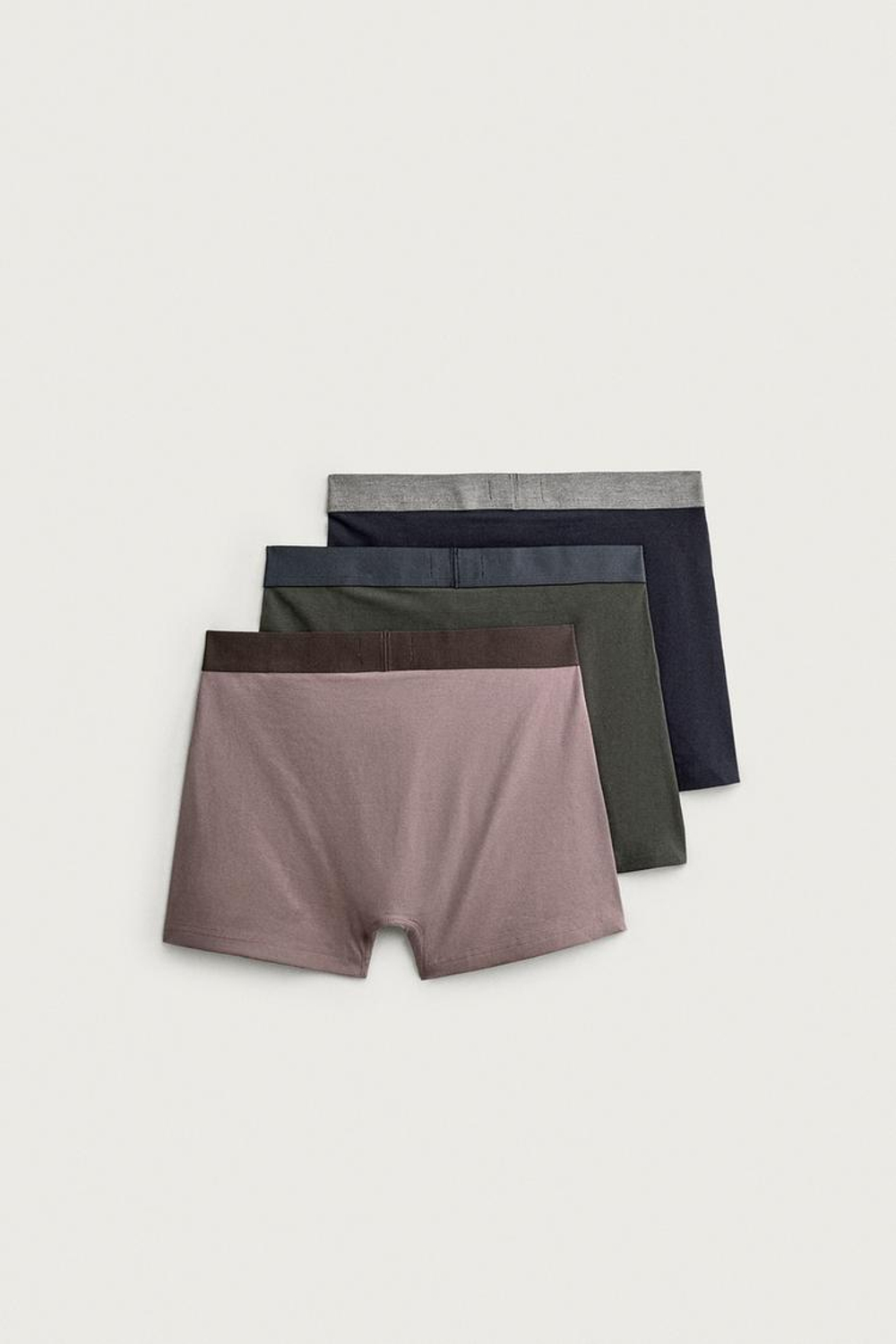 ZARA НАБОР ИЗ ТРЕХ ТРУСОВ-БОКСЕРОВ SOFT, РАЗНОЦВЕТНЫЙ