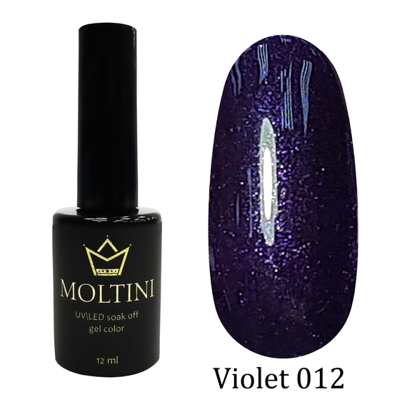 Гель-лак Moltini Violet 012, 12 ml