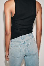 ДЖИНСЫ ZW COLLECTION ANKLE RELAXED СО СРЕДНЕЙ ПОСАДКОЙ — ZARA