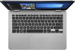 Ноутбук ASUS VivoBook Flip 14 TP401MA-EC323T (90NB0IV1-M08890) Intel Pentium N5030/4096 Mb/14; Full HD 1920x1080/256 Gb SSD/Intel UHD Graphics 605/Windows 10 Home/серый