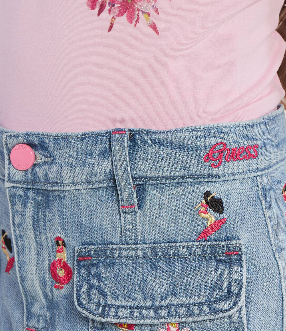 Джинсовая юбка Guess - голубой(J4GD19 D45E0)