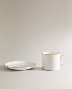 чайная пара из костяного фарфора Zara Home, фото 4