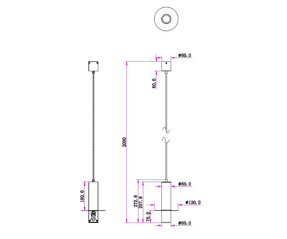 Подвес Kink Light Каям черный 08457-1A,19