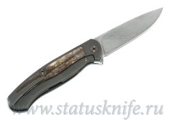 Нож Чебуркова Скаут Custom дамаск и кость жирафафотография - 4