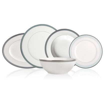 Сервиз столовый 20 предметов на 6 персон Noritake Богарт платиновый