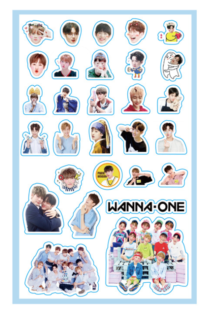 Наклейки Wanna One Наклейки Wanna One