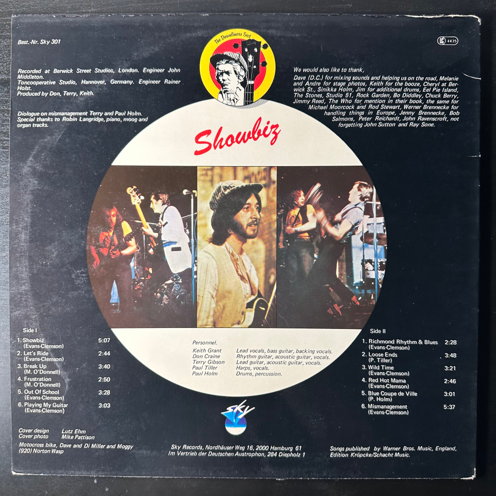 The Downliners Sect ‎– Showbiz (Германия 1979г.)