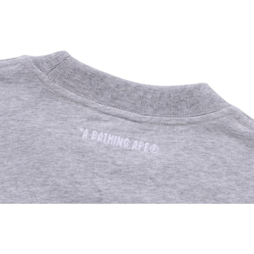 A Bathing Ape One Point Relaxed Fit Tee Ss25 серый