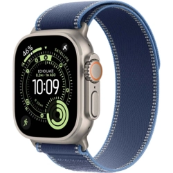 Смарт-часы Apple Watch Ultra 3 49 mm, Natural Titanium case | ремешок Trail Loop | Blue/Bright Blue, M/L
