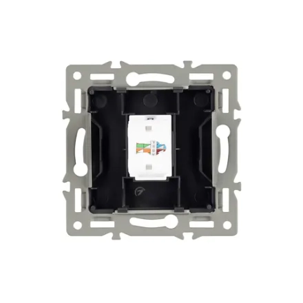 Механизм компьютерной розетки SCT-MPC1-PL-GR (RJ-45, CAT6) (Arlight, -)