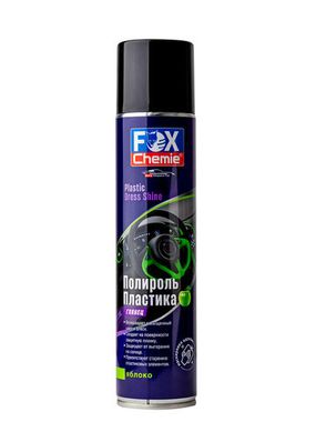 Fox Chemie  Полироль пластика глянец с ароматом яблока 400 мл