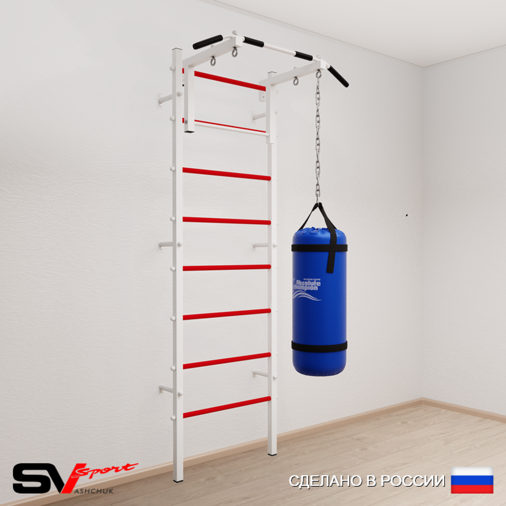 Шведская стенка Sv Sport усиленная 6011 (Турник стандарт/Цепь/Мешок 15кг)
