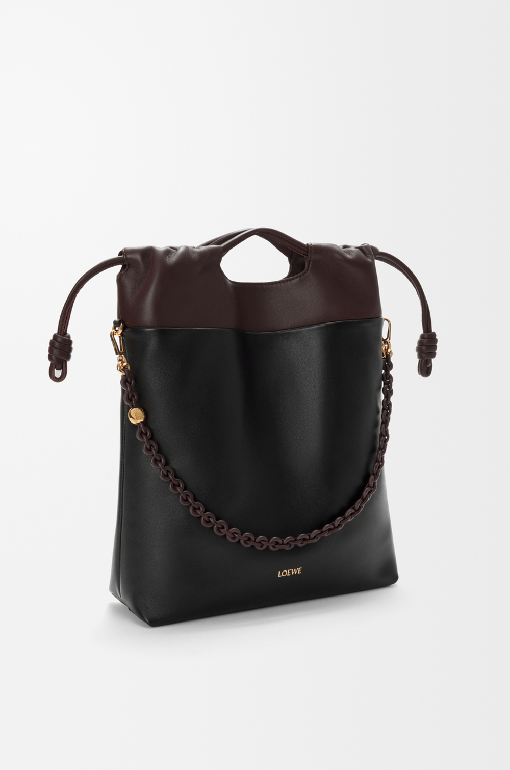 Loewe Сумка-тоут Flamenco из мягкой кожи ягненка наппа, черный