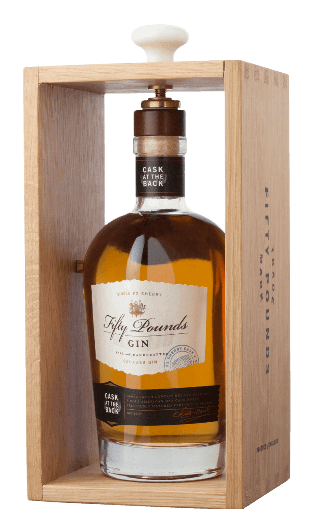 Джин Fifty Pounds Oak Cask Gin, 0.7 л, в п/к