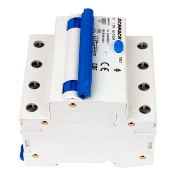 Дифавтомат Schrack Technik 3P+N C 10A 30mA тип A 6kA AK667810-- (АВДТ)
