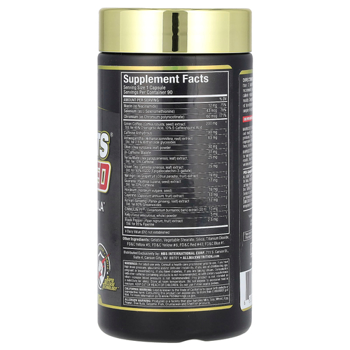 ALLMAX, Rapidcuts Shredded, настоящий сжигатель жира все-в-одном, 90 капсул