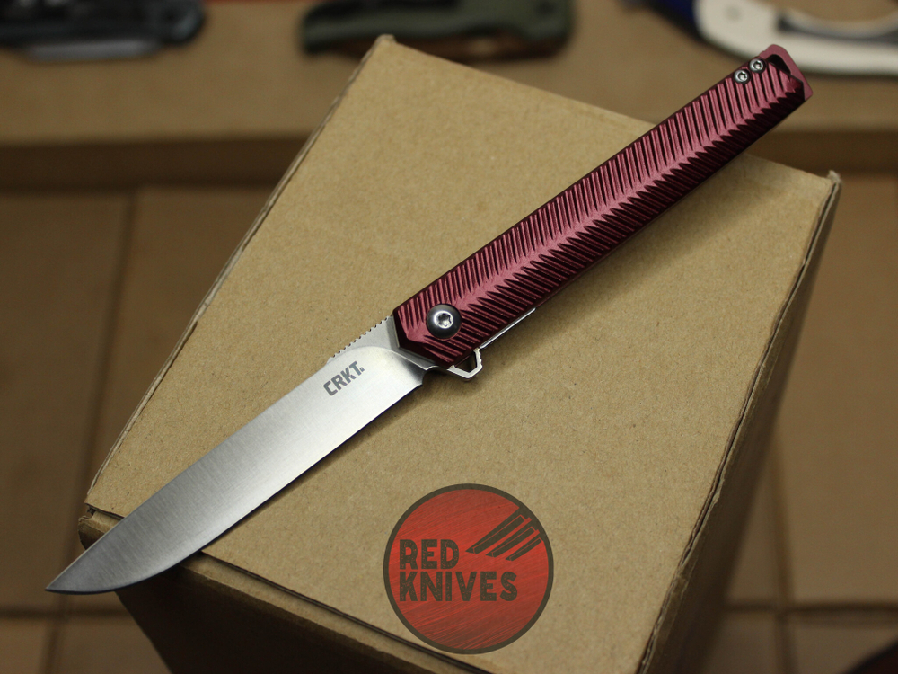 Нож CRKT Stylus - рукоять бургунди алюминий
