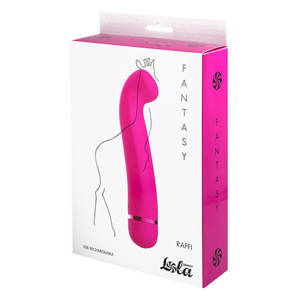 Розовый перезаряжаемый вибратор 17,1см Lola Games Fantasy Raffi 7910-02lola