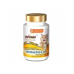 UNITABS Immuno Cat с Q10 Витамины для кошек с Таурином