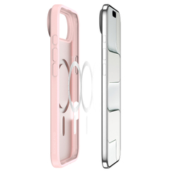 Матовый противоударный чехол светло-розового цвета с MagSafe для iPhone Air, серия Yind Series от Dux Ducis