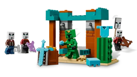 Конструктор LEGO Minecraft 21267 Сельский патруль в пустыне