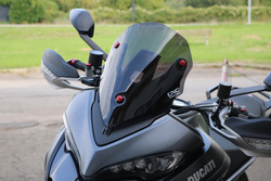 WS350LS CNC RACING SPORT WINDSCREEN SMOKE (MTS)