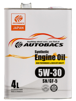 AUTOBACS Synthetic Engine Oil 5W-30 SN/GF-5