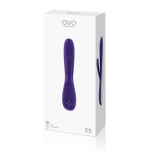Женский вибратор со стимулятором OVO E5 Rechargeable Vibrator Violet (7 режимов) (Цвет: фиолетовый с белым)