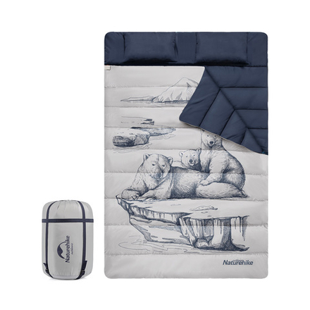 Мешок спальный Naturehike M Series DBL250, с подушками 215х145 см, (ТК: +15C), пурпурный