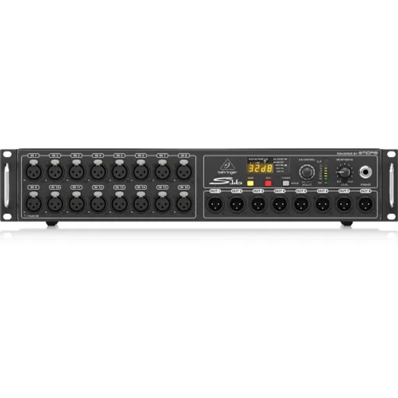Behringer S16 -коммут. блок для цифр. микш (16 мик/лин вх, 8 ан вых) ADAT, MIDI, USB