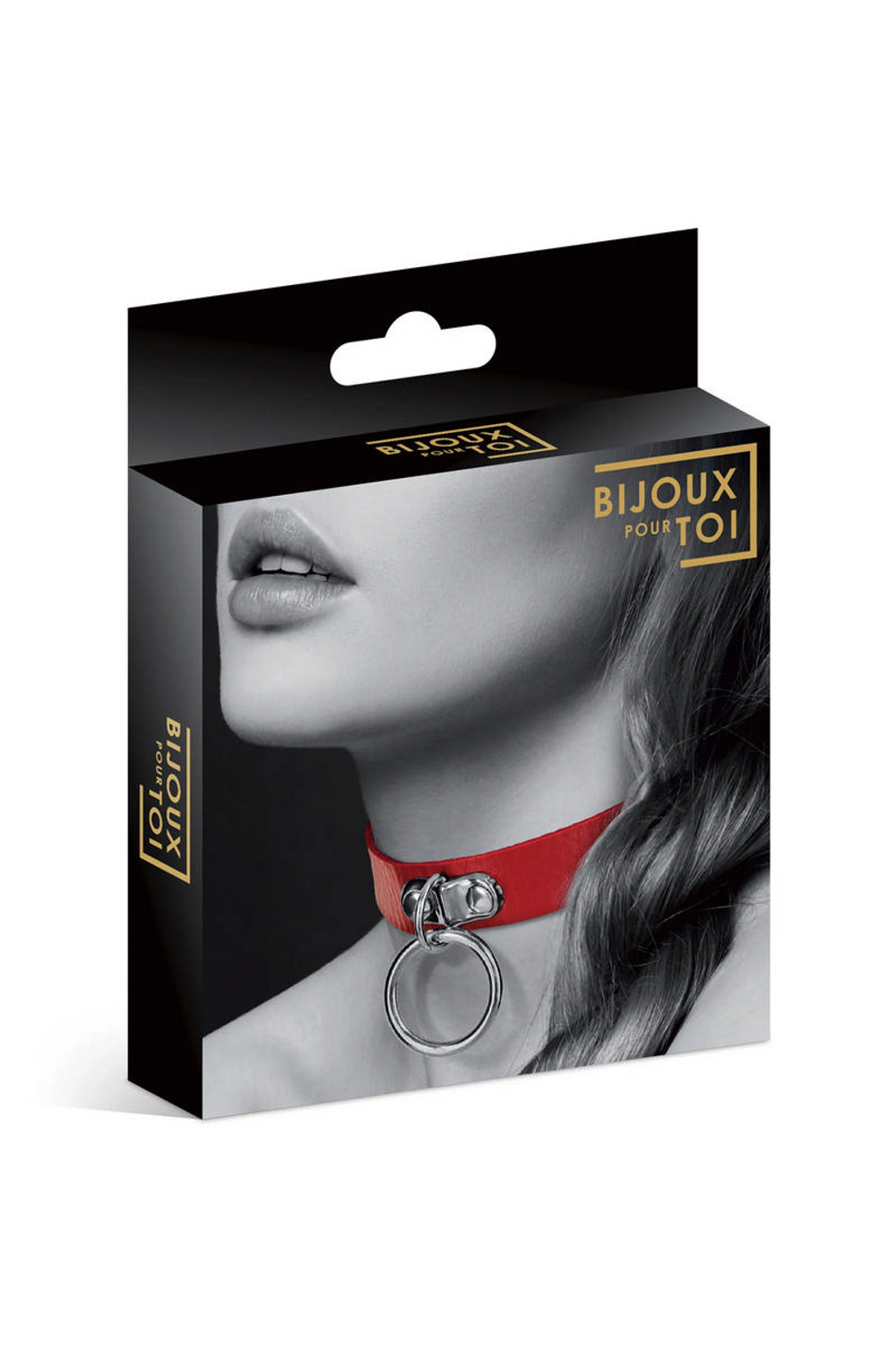 6060010030 / Чокер с кольцом COLLIER FETISH ROUGE