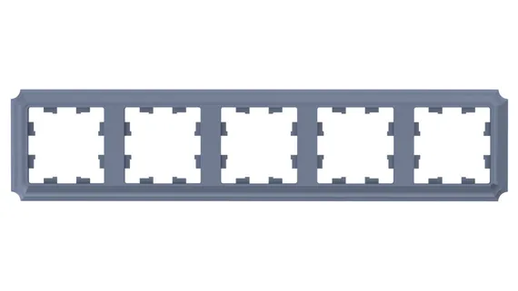 Рамка пластиковая на 5 постов универсальная Systeme Electric AtlasDesign Antique Грифель ATN100705