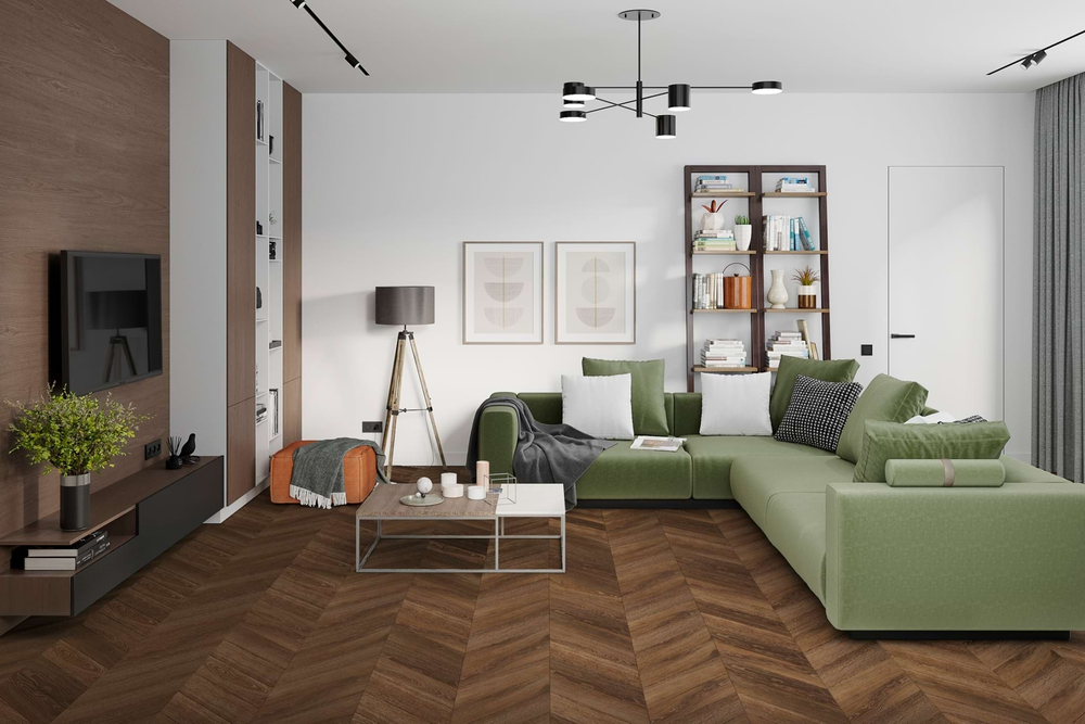 Кварц-винил SPC Damy Floor Chevron SPC 0,75мм 5,2 мм ШАЙО 1.676 м2