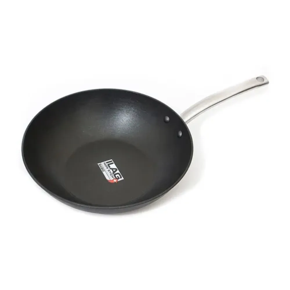 Сковорода Вок (WOK) 30 см h 7,5 см облегченный чугун ИНДУКЦИЯ P.L. Proff Cuisine