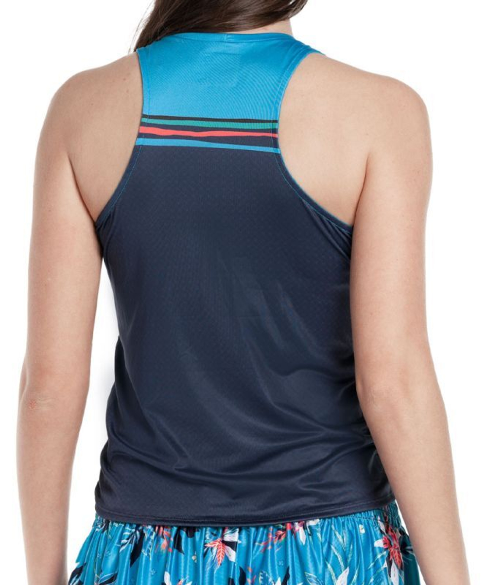 Женский топ теннисный Lucky in Love Keepin It Rio Coast Rider Crop Tank - midnight