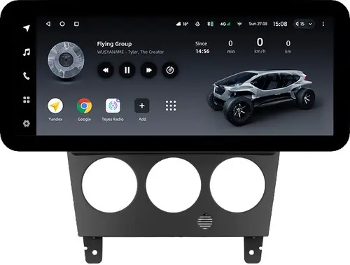 Магнитола для Subaru Impreza 2 GD GG 2002-2007 - Teyes LUX ONE ROUND монитор 12.3" 2K QLED на Android 10, Быстрая, CarPlay, 4G SIM-слот