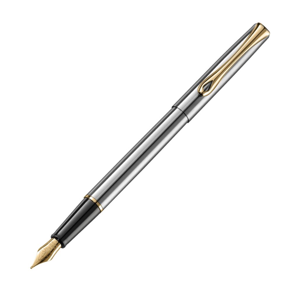 Перьевая ручка Diplomat Traveller stainless steel gold F (D10057453)