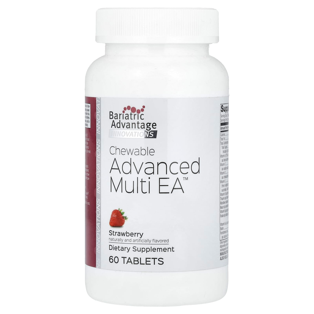 Bariatric Advantage, Chewable Advanced Multi EA, клубника, 60 таблеток