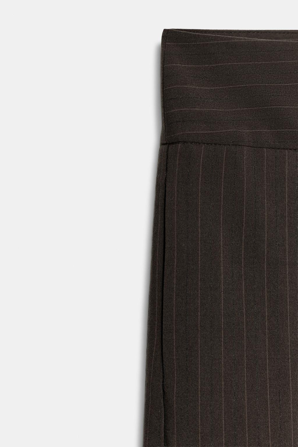 ZARA БРЮКИ BALLOON С ЗАЩИПАМИ, КОРИЧНЕВЫЙ