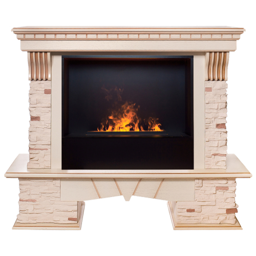 Каминокомплект Real Flame Sorento 25,5/26 WT с очагом 3D Cassette 630 Black Panel