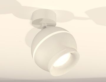 Комплект поворотного светильника с дополнительной подсветкой GU5.3/LED 3W 4200K XM1101017 SWH/FR белый песок/белый матовый (A2202, C1101, N7165) DIY System Complects Ambrella