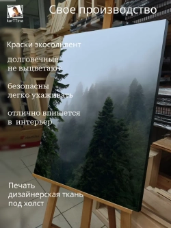 Картина Туманный склон интерьерная 30х40см 1шт.