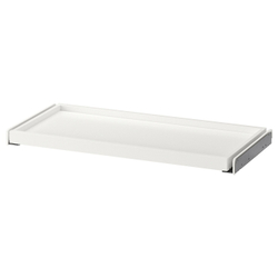 IKEA KOMPLEMENT (ИКЕА КОМПЛИМЕНТ) — Выдвижной поднос, белый, 75x35 см