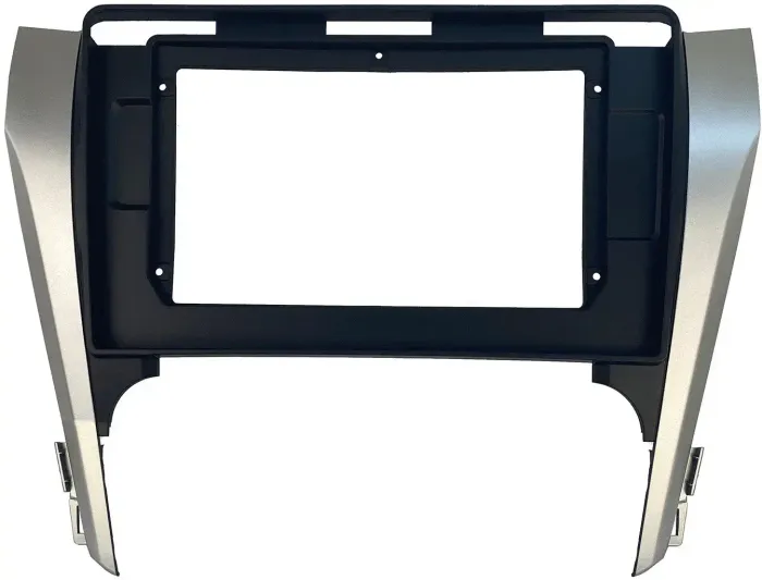 Магнитола для Toyota Camry 50 2011-2014 (рамка серебристо-черная под 10") - Parafar PF131T2LUX1RN2K на Android 13, Быстрая, QLED+2K, CarPlay, 4G SIM-слот